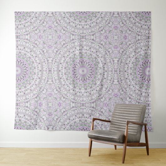 Design von Lavendel und Green Mandala Wandteppich (Beispiel (Horizontal))