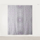 Design von Lavendel und Green Mandala Wandteppich (Vorderseite)