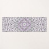 Design von Lavendel und Green Mandala Yogamatte (Vorderseite (Horizontal))