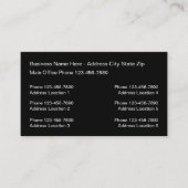 Design von Logos für mehrere Standorte Visitenkarte (Vorderseite)