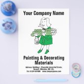 Design von Mal- und Dekorationsmaterialien Flyer (Einzeln)