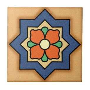 Design von Malibu Potteries aus den 1920er Jahren Fliese