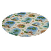 Design von Mehndi: Gedrehtes Doodle Tracery Schneidebrett (Ecke)