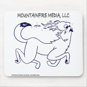 Design von MountainFire-Medien-Logos Mousepad