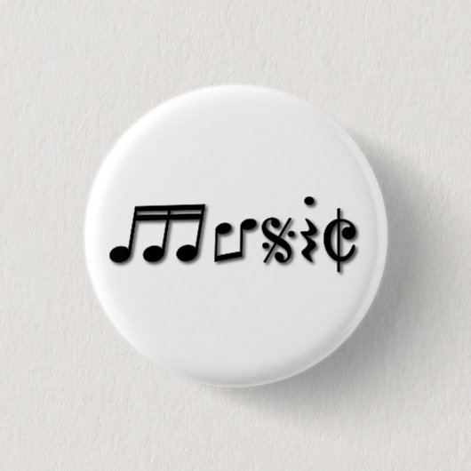 Design von Musik Button (Vorderseite)