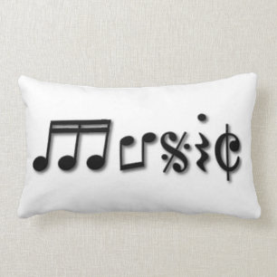 Design von Musik Lendenkissen