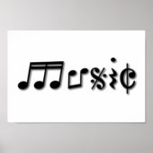 Design von Musik Poster (Vorne)