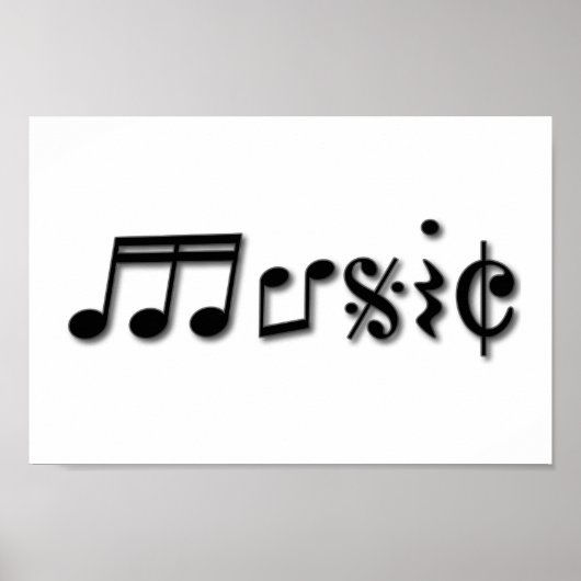 Design von Musik Poster (Vorne)