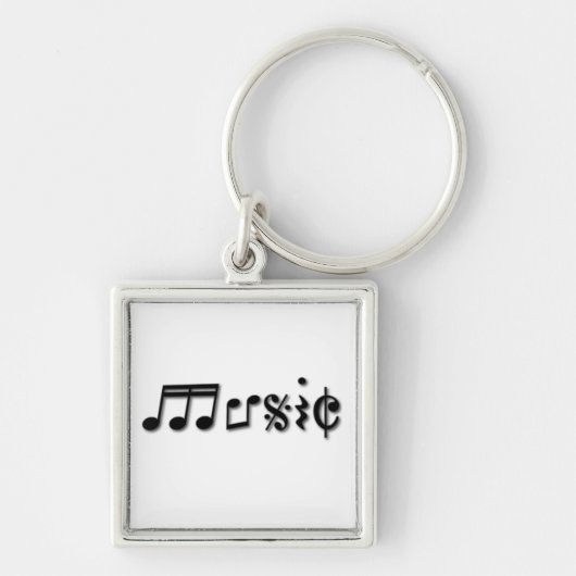 Design von Musik Schlüsselanhänger (Vorne)