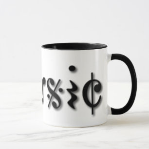 Design von Musik Tasse