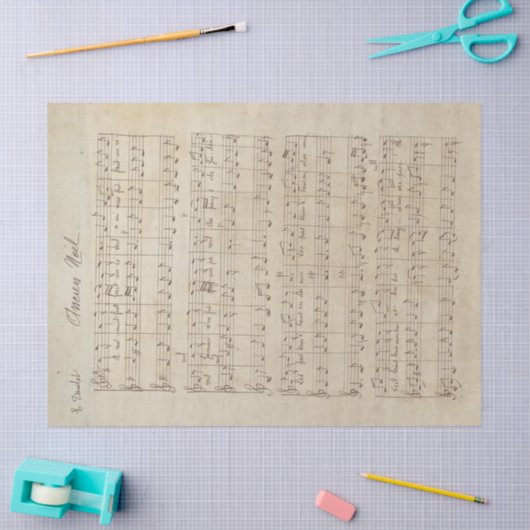 Design von Musik und Rose 8 Seidenpapier (Basteln)