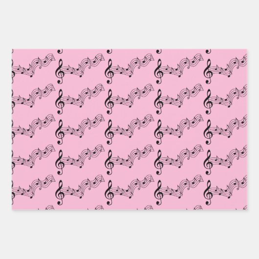 Design von Musiknotes Geschenkpapier Set (Vorderseite 3)