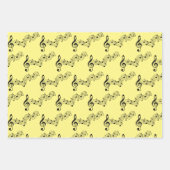 Design von Musiknotes Geschenkpapier Set (Vorderseite 2)