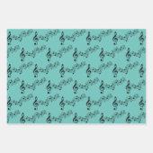 Design von Musiknotes Geschenkpapier Set (Vorderseite)