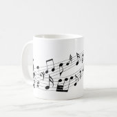 Design von Musiknotes Kaffeetasse (Vorderseite Links)