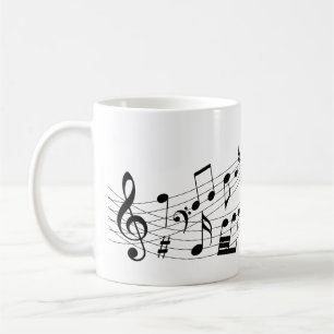 Design von Musiknotes Kaffeetasse