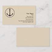Design von Nautik-Logos Visitenkarte (Vorne/Hinten)