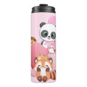 Design von niedlichen Tieren Thermosbecher (Vorderseite)