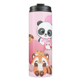 Design von niedlichen Tieren Thermosbecher