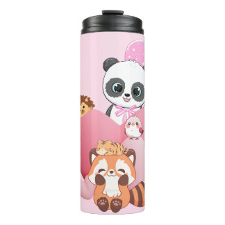 Design von niedlichen Tieren Thermosbecher