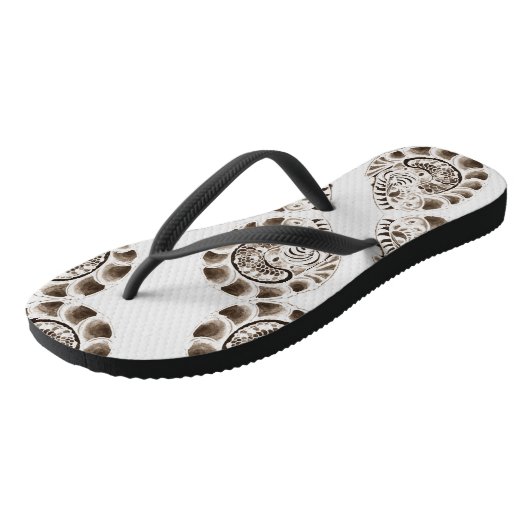 Design von Oroboros Kaleidoskop Badesandalen (Schrägansicht)