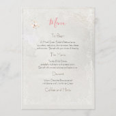 Design von Pastel Butterflies, Hochzeitmenü Menükarte (Vorderseite)