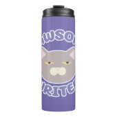 Design von Pawsome Writer Fun Kitty Thermosbecher (Vorderseite)