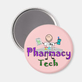 Design von Pharmacy Tech Stick People Magnet (Vorderseite/Rückseite)