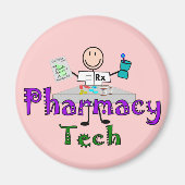 Design von Pharmacy Tech Stick People Magnet (Vorne)