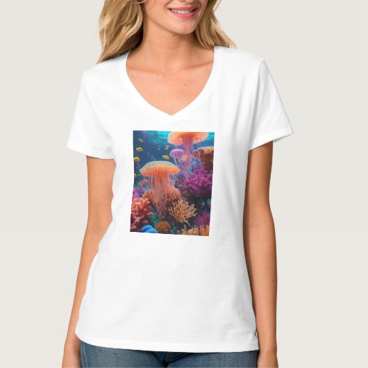 Design von Quallenfisch-T - Shirt (Vorderseite)