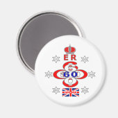 Design von Queens Royal Jubilee Magnet (Vorderseite/Rückseite)