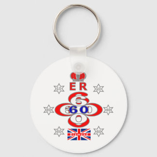 Design von Queens Royal Jubilee Schlüsselanhänger