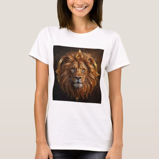 Design von Radiant Leo | Zodiac Sign T-Shirt (Vorderseite)