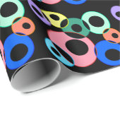 Design von Rainbow Billiard Balls Geschenkpapier (Rolleneckpunkt)
