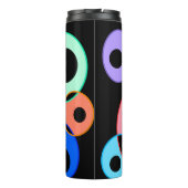 Design von Rainbow Billiard Balls Thermosbecher (Rückseite)