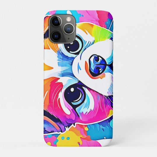 Design von Rainbow Puppy Arts Case-Mate iPhone Hülle (Rückseite)