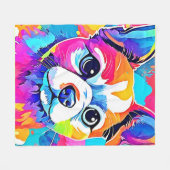 Design von Rainbow Puppy Arts Fleecedecke (Vorderseite (Horizontal))