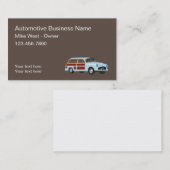 Design von Retro Automotive Business Cards Visitenkarte (Vorne/Hinten)