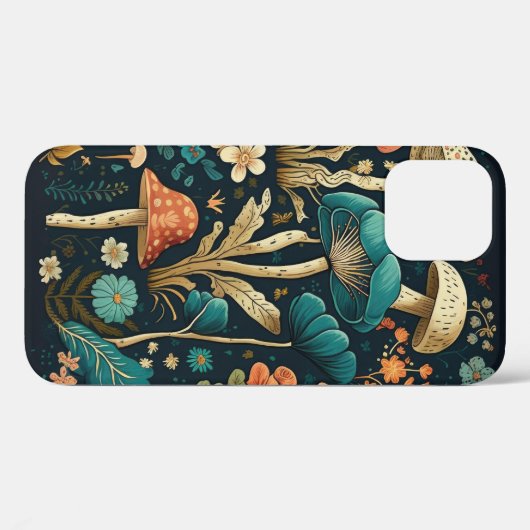Design von Retro-Pilzen und Blume Case-Mate iPhone Hülle (Rückseite (Horizontal))