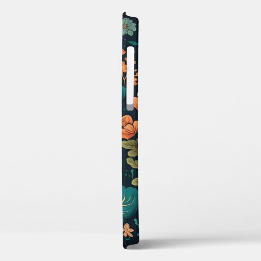 Design von Retro-Pilzen und Blume Case-Mate iPhone Hülle (Rückseite / Links)