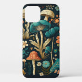 Design von Retro-Pilzen und Blume Case-Mate iPhone Hülle (Rückseite)