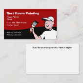 Design von Retro-Visitenkarten für die Hausmalerei Visitenkarte (Vorne/Hinten)