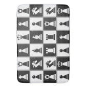 Design von Schachstücken Badematte (Vorderseite Vertikal)