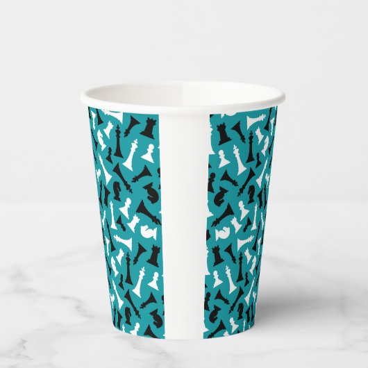 Design von Schachstücken Pappbecher (Links)