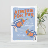 Design von Schaumkanonen Einladung (Stehend Vorderseite)