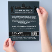 Design von Schiffen und Kehrern, Kaminfeuerdienst Flyer (Hand)