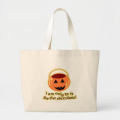 Design von Schokolade-Halloween-Trick oder Treater Jumbo Stoffbeutel (Vorne)