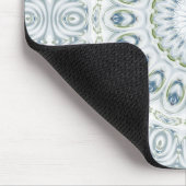 Design von Serene Blue und Green Mandala Mousepad (Ecke)