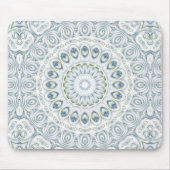 Design von Serene Blue und Green Mandala Mousepad (Vorne)