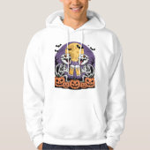 Design von Skelettdrachen für Trick oder Bier Hoodie (Vorderseite)